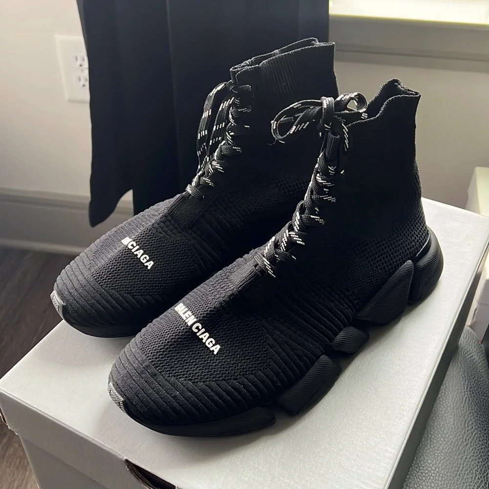 Balenciaga | Shoes | Mens Speed 2 Laceup Recycled Knit  display picture 1